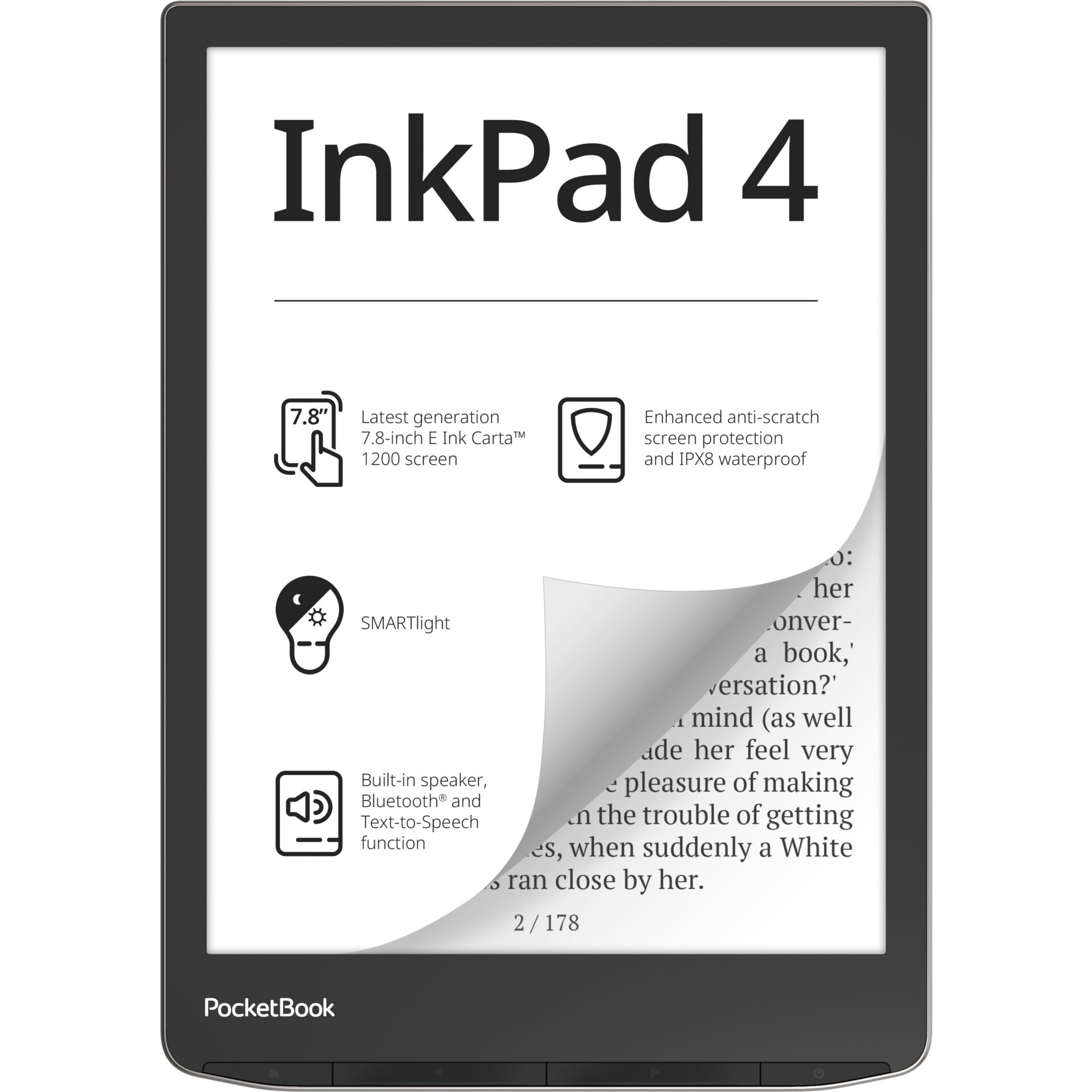 PocketBook InkPad 4, Stardust Silver