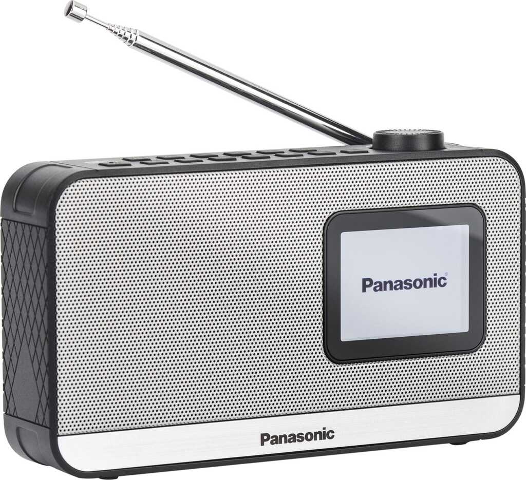 Panasonic RF-D15 Radiowecker, 3W RMS, UKW, DAB+, Bluetooth 5.0, AA-Batterie, Netzbetrieb