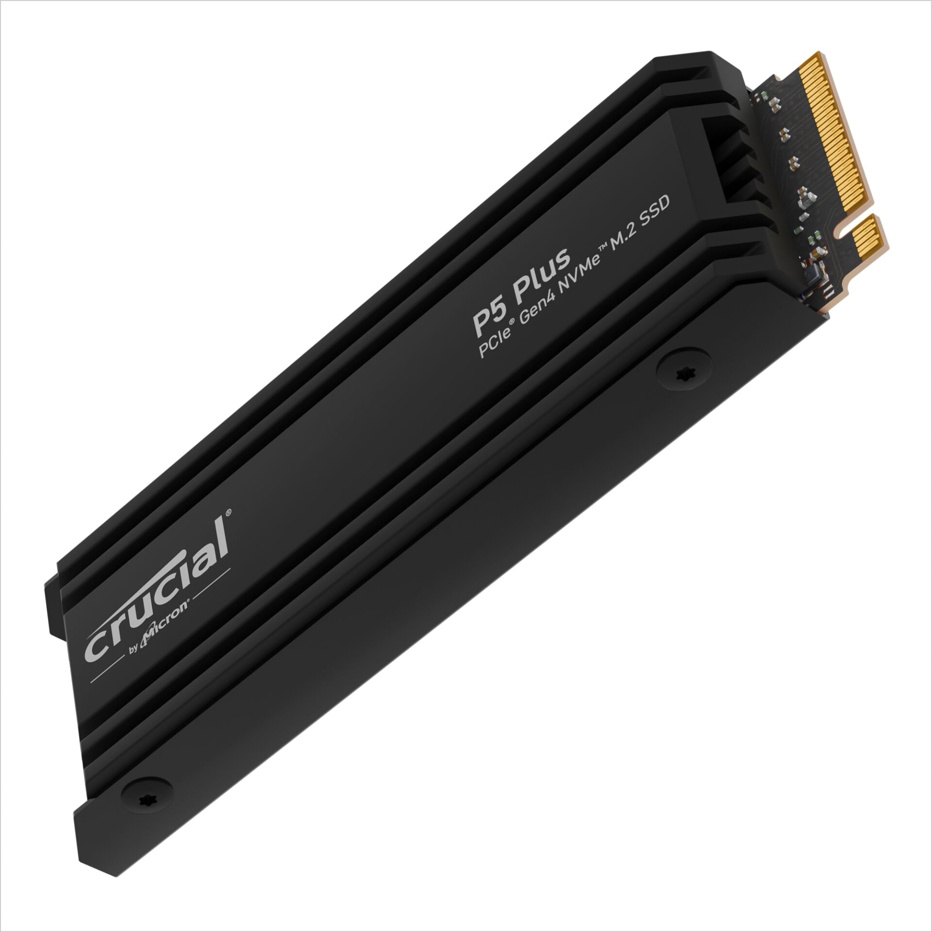 2.0 TB SSD Crucial P5 Plus SSD, M.2/M-Key (PCIe 4.0 x4), lesen: 6600MB/s, schreiben: 5000MB/s SLC-Cached, TBW: 1