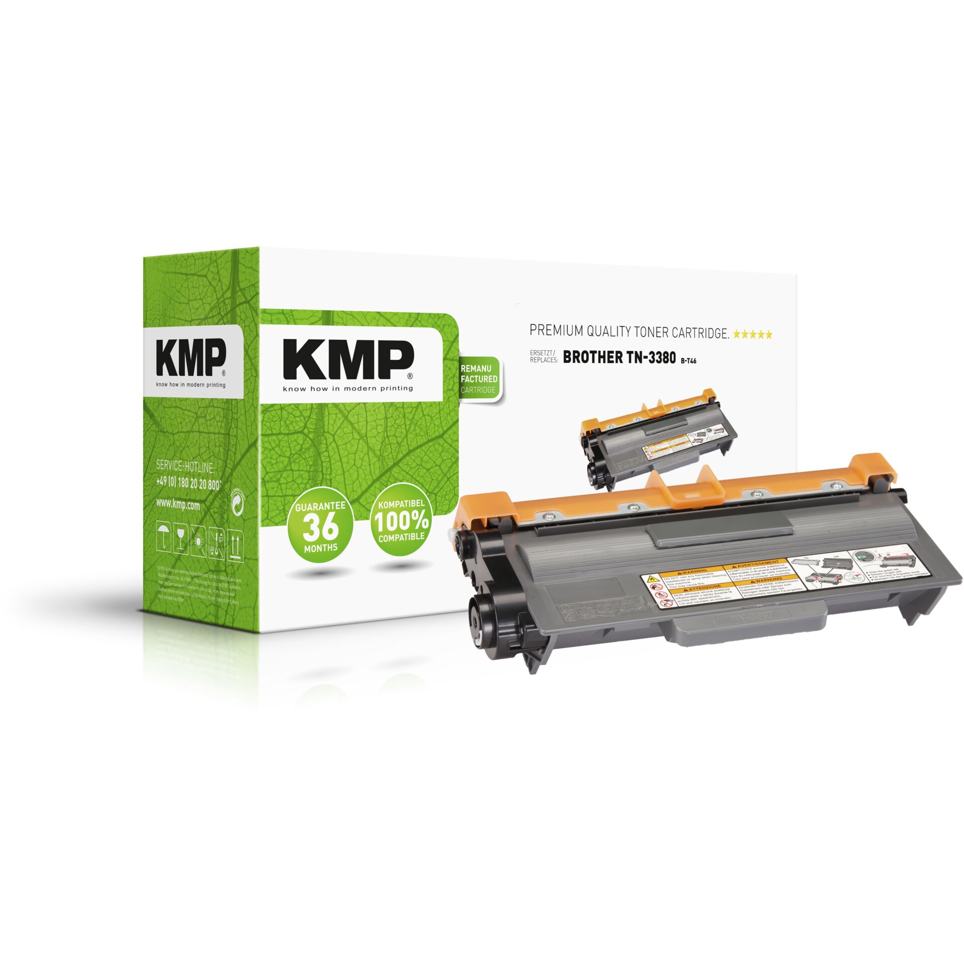 KMP Toner kompatibel zu Brother TN-3380 schwarz hohe Kapazität