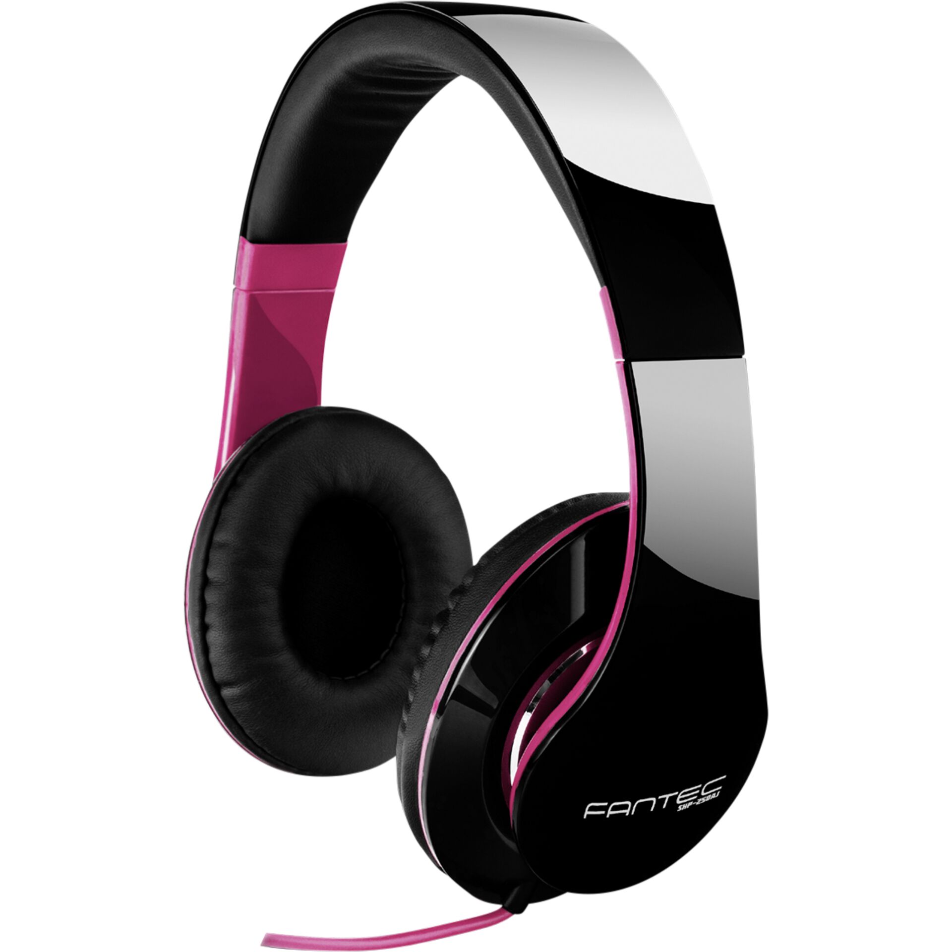 Fantec SHP-250AJ-TQ schwarz/pink, Kopfhörer On-Ear 