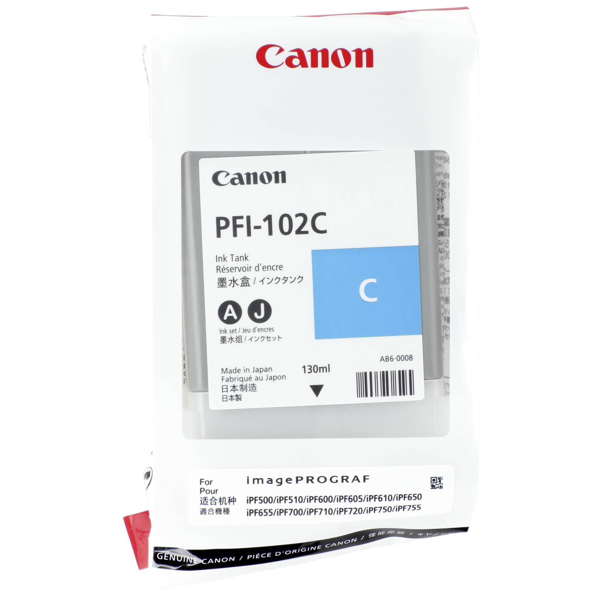 Canon PFI-102C Tinte cyan 
