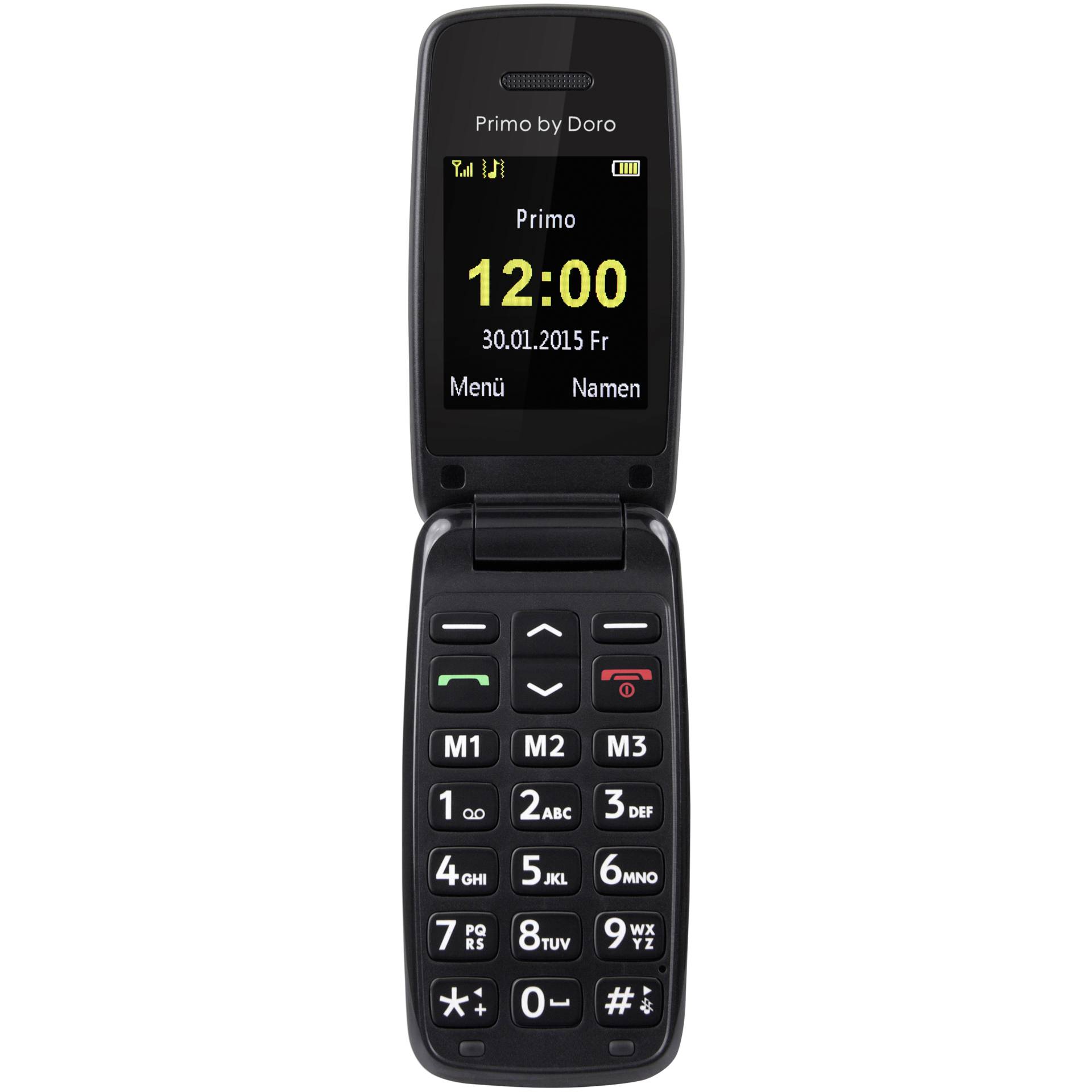 Doro Primo 401 5,08 cm (2) 115 g Schwarz Einsteigertelefon