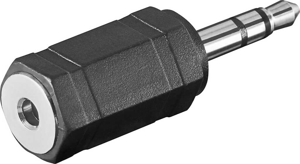 Kopfhörer Adapter; AUX Klinke 3,5mm zu 2,5mm stecker/buchse, 3-Pin, stereo