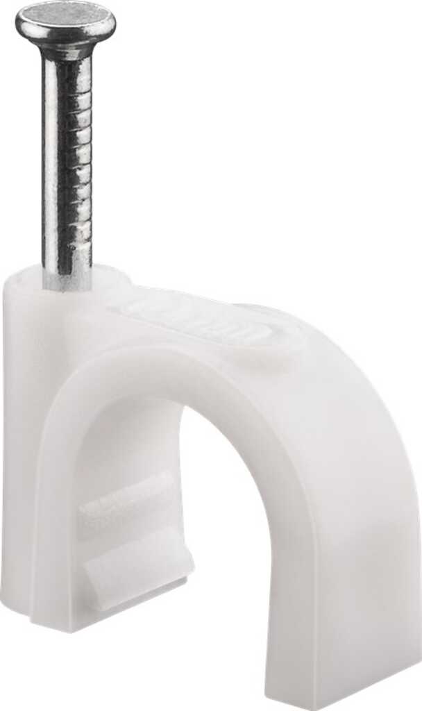Goobay Kabelschelle 10 mm, weiß Befestigung für Kabel mit Durchmesser bis 10 mm