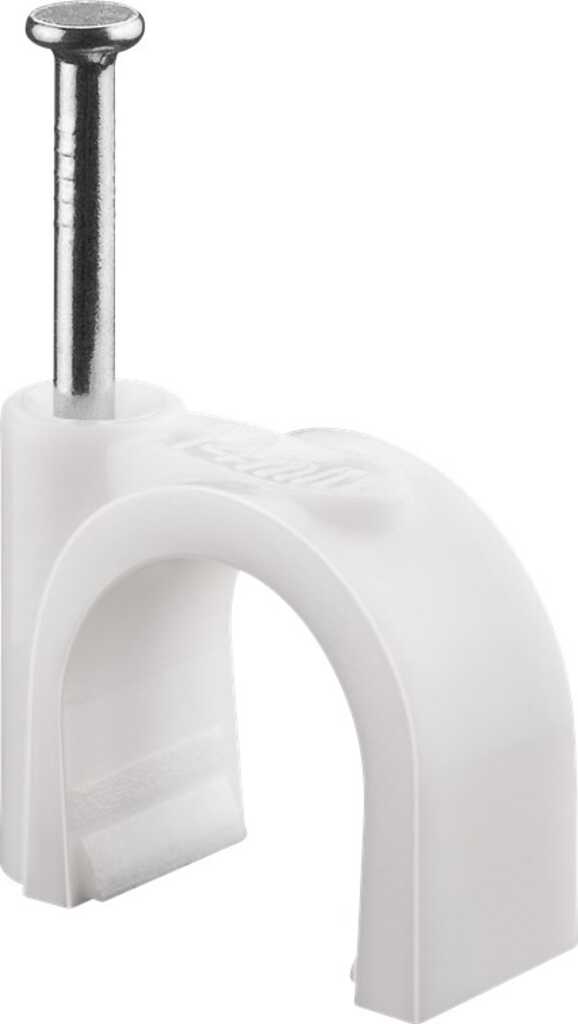 Goobay Kabelschelle 14 mm, weiß Befestigung für Kabel mit Durchmesser bis 14 mm
