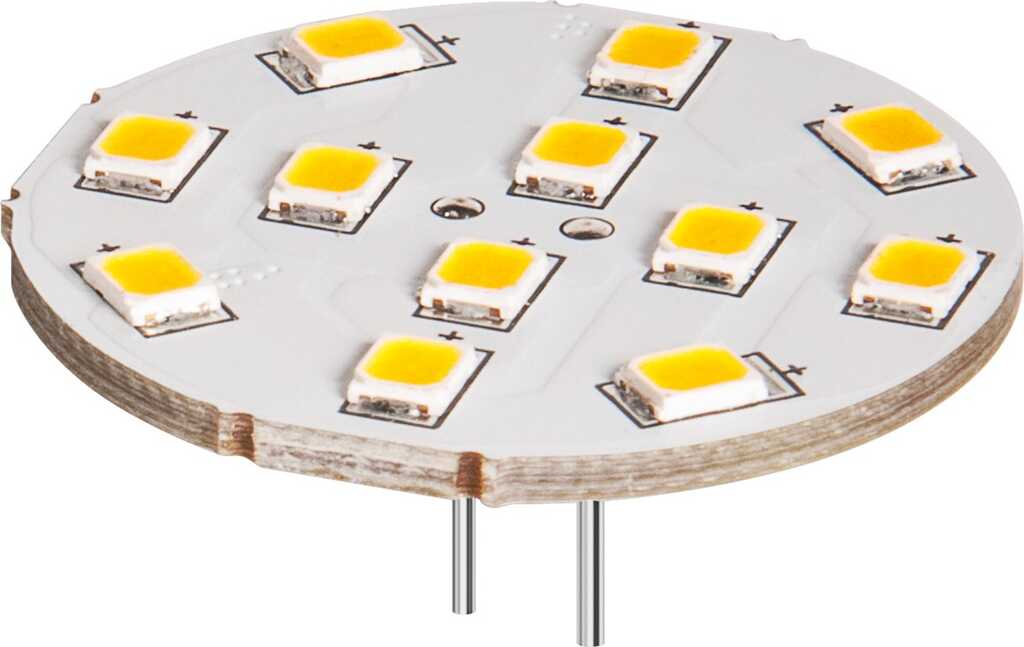 Goobay LED-Tellerstrahler, 2 W Sockel G4, ersetzt eine Halogenlampe mit 20 W, warmweiß, nicht dimmbar