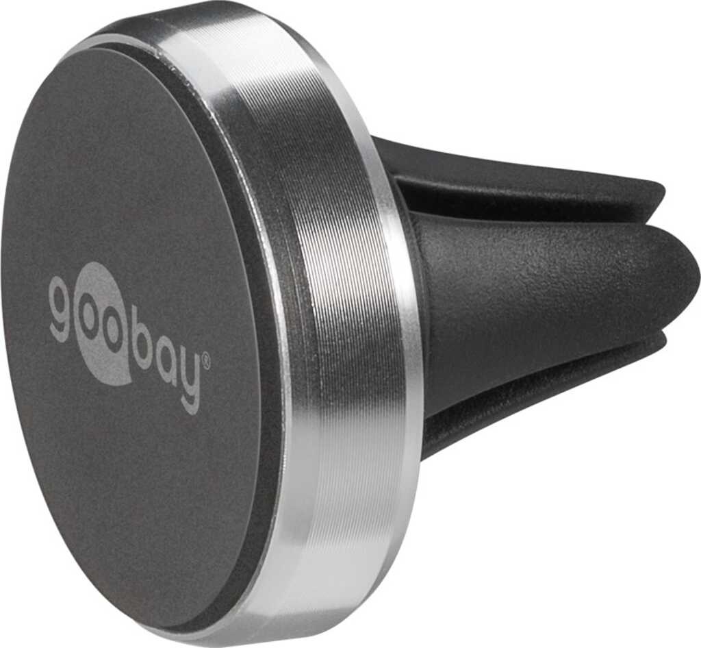 Goobay Magnethalterungs-Set Universal im Slim-Design zur einfachen und sicheren Befestigung mobiler Kleingeräte im Fahrzeug