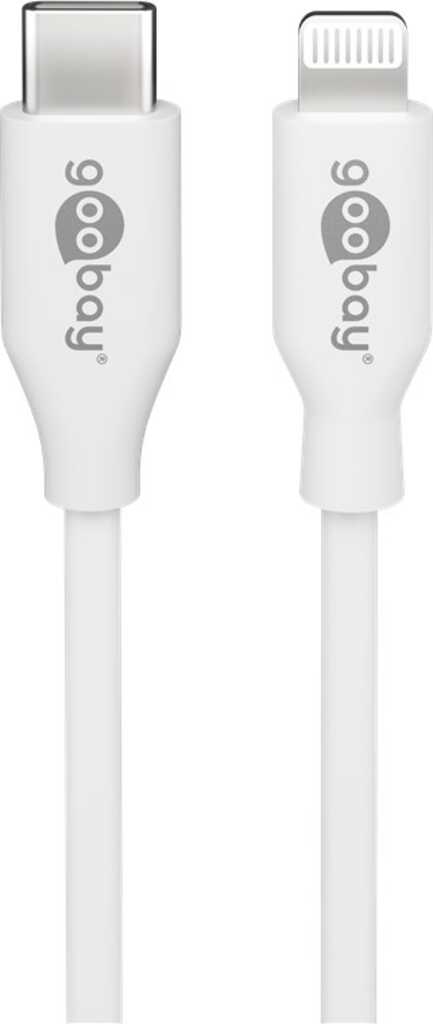 0,5m Lightning - USB-C Lade- und Synchronisationskabel MFi-Kabel für Apple iPhone/iPad Weiß