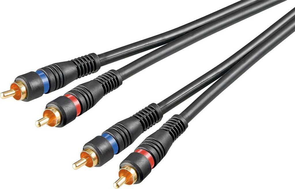 3m Audio-Kabel OFC 2x Cinch, Premium goobay 