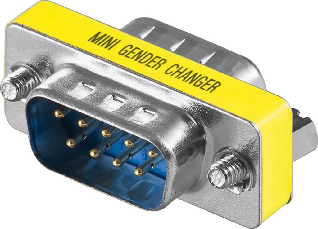 Goobay Gender Changer D-Sub D-SUB/RS-232-Stecker (9-polig) > D-SUB/RS-232-Stecker (9-polig)