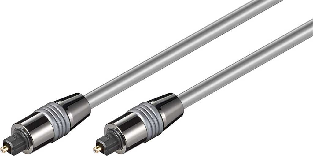 Goobay Toslink-Kabel 6 mm mit Metallsteckern Toslink-Stecker > Toslink-Stecker,  6 mm
