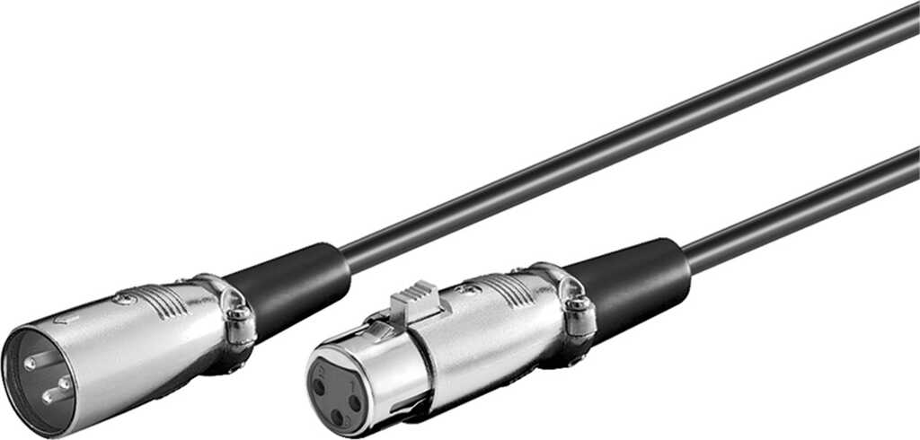 2m goobay XLR-Kabel, (3-Pin) > (3-Pin) stecker/buchse 