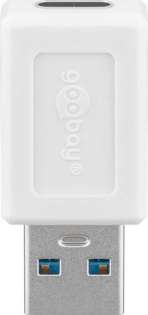 USB-Adapter, Typ-C Buchse auf Typ-A Stecker (5 Gbit/s) goobay, weiss