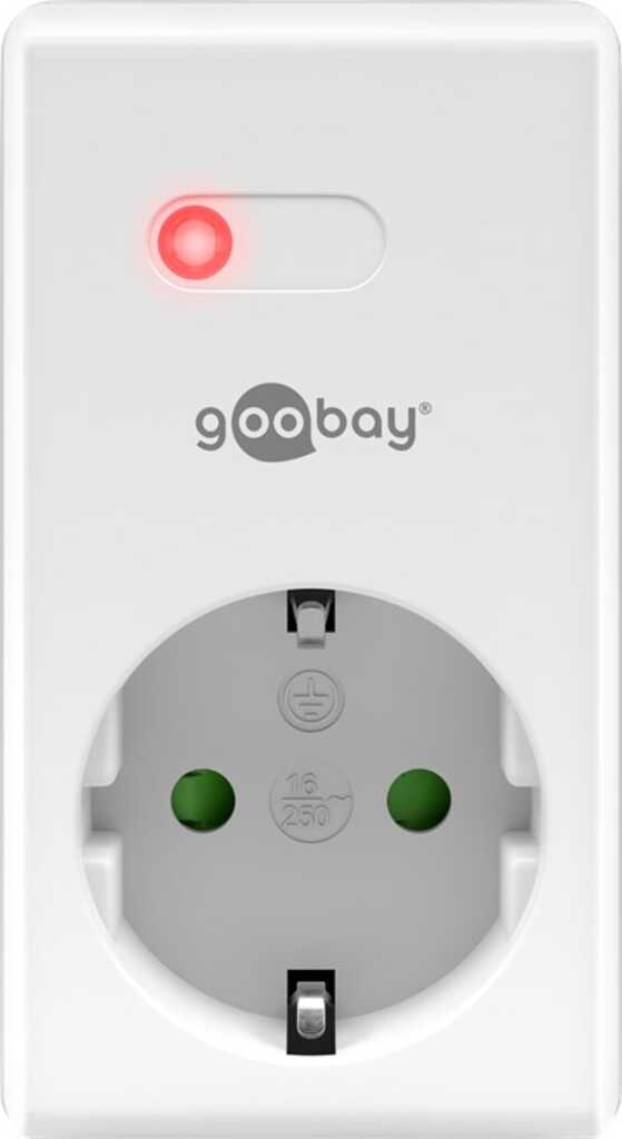goobay Funksteckdosen-Erweiterung Schutzkontaktbuchse als Erweiterung oder Ersatz für das Funksteckdosen-Set