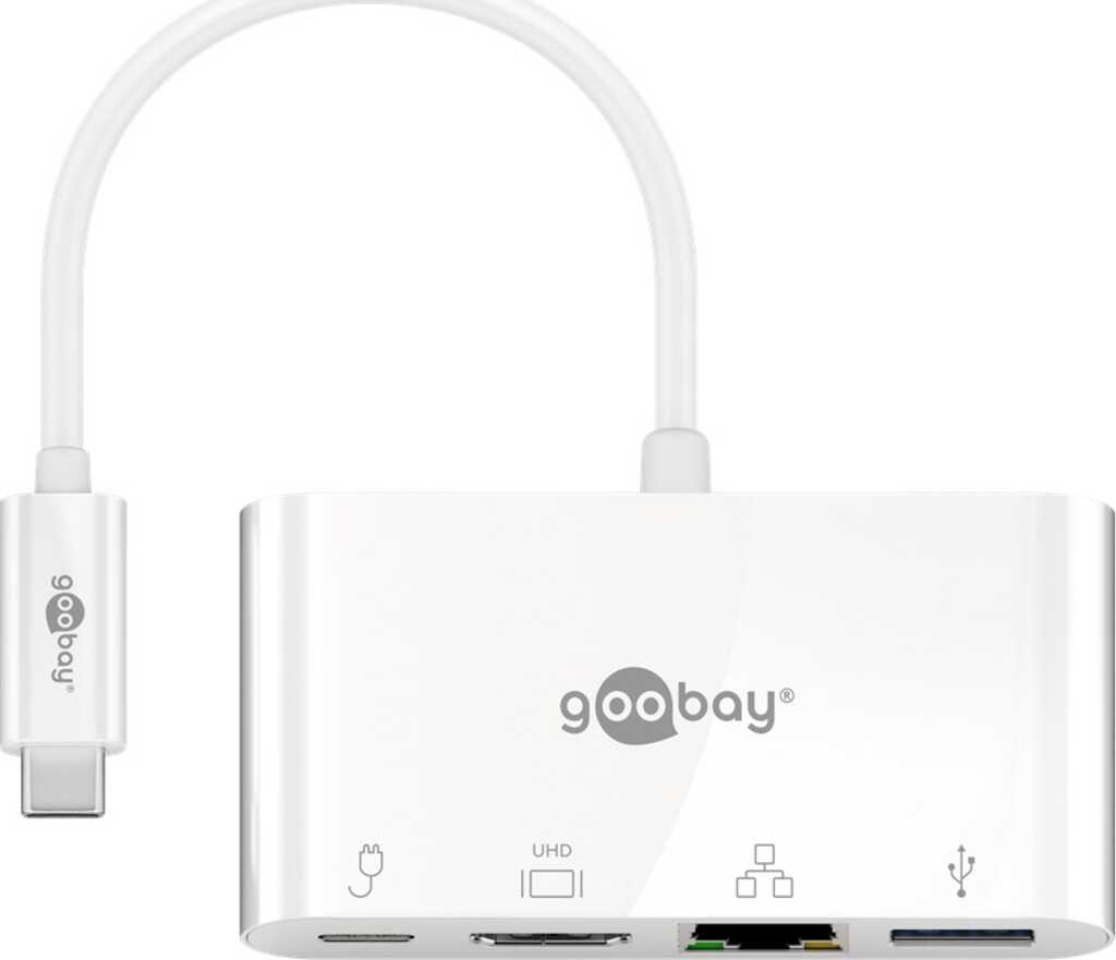 goobay USB-C Multiport Adapter, USB-C 3.0 [Stecker] Power Delivery