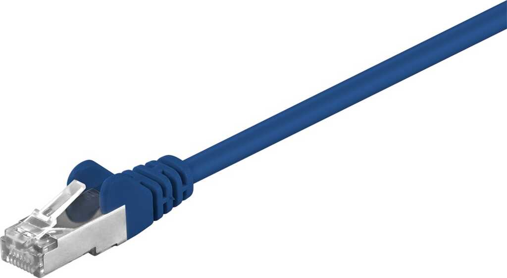Goobay 68615 Netzwerkkabel Blau 0,25 m Cat5e F/UTP (FTP)