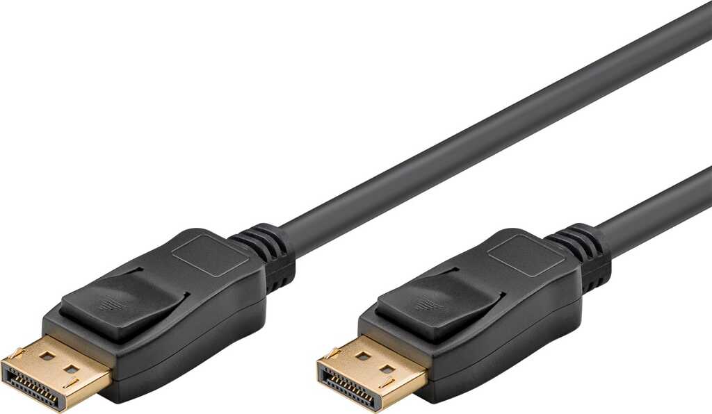 1m High-Speed DisplayPort-Kabel 1.2 stecker/ stecker für 4k/60Hz schwarz goobay