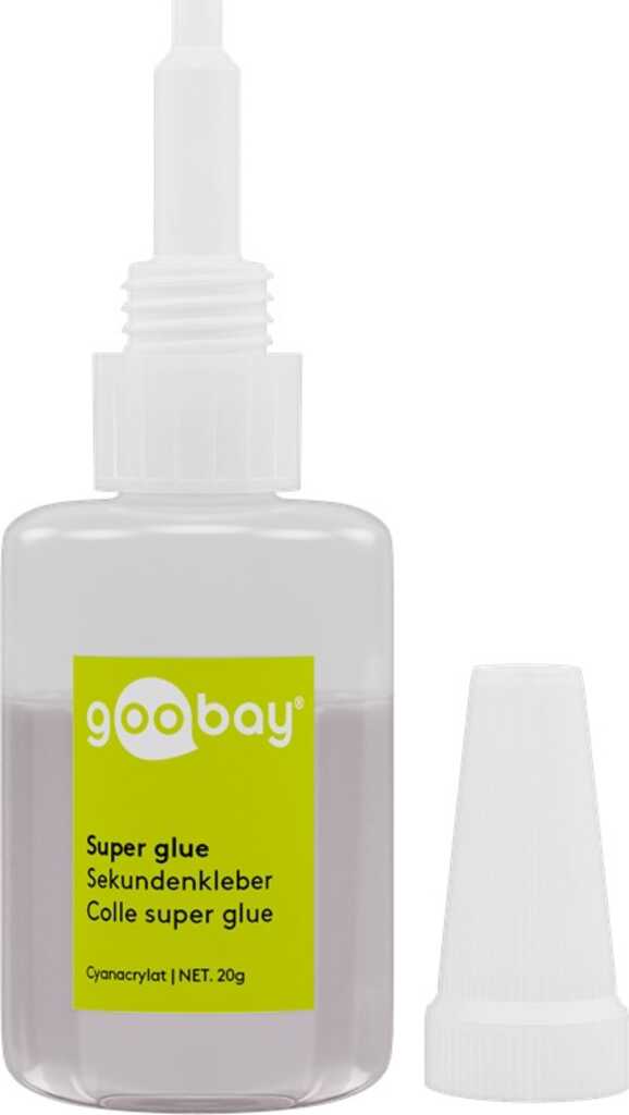 20g Sekundenkleber Flasche, goobay geeignet für viele Untergründe