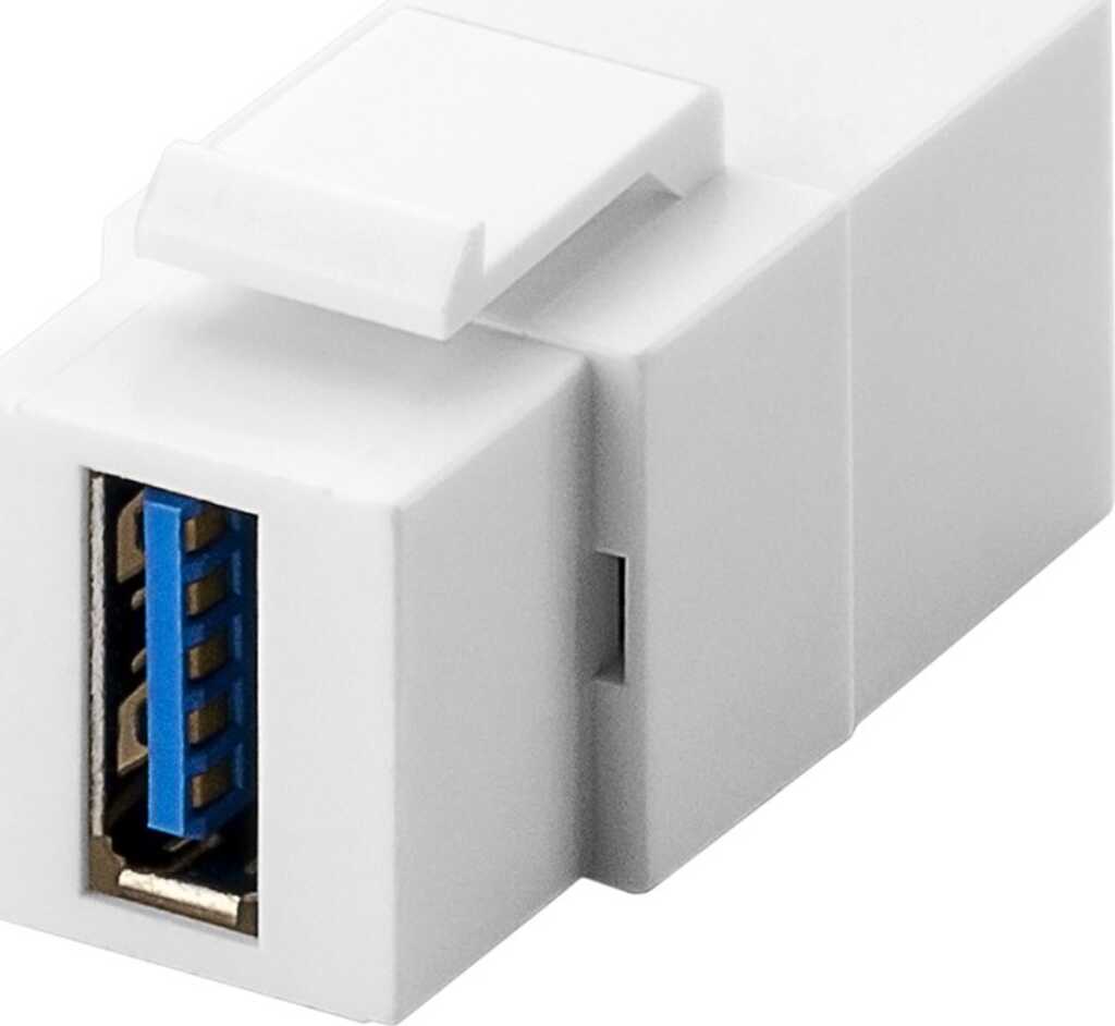 goobay Keystone Modul USB, 2x USB 3.0-Buchse (Typ A) 