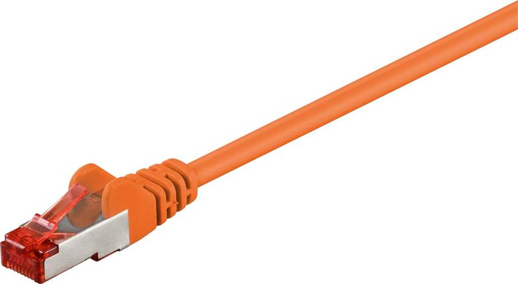 0,15m Patchkabel Cat.6 S/FTP orange (10 Gbit/s/ 250 MHz) goobay