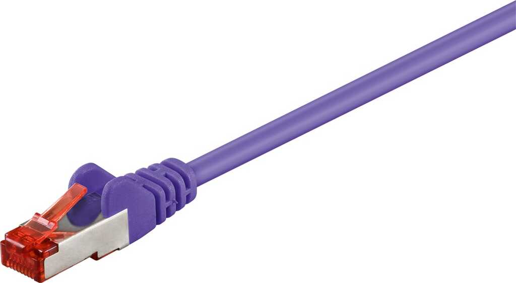 1m Patchkabel Cat.6 S/FTP violett (10 Gbit/s/ 250 MHz) goobay