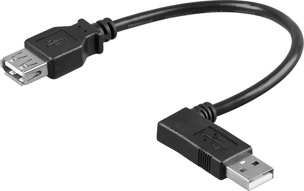 Goobay 95705 USB Kabel 0,3 m USB 2.0 USB A Schwarz