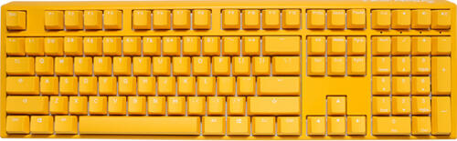 Ducky One 3 Yellow Gaming RGB LED - MX-Red US Tastatur USB US Englisch Gelb