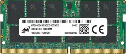Micron DDR4 ECC SODIMM 16GB 1Rx8 3200 CL22 1.2V ECC
