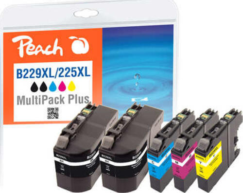 Peach PI500-172 Druckerpatrone 5 Stück(e) Kompatibel Ultra hohe Rendite Schwarz, Cyan, Magenta, Gelb