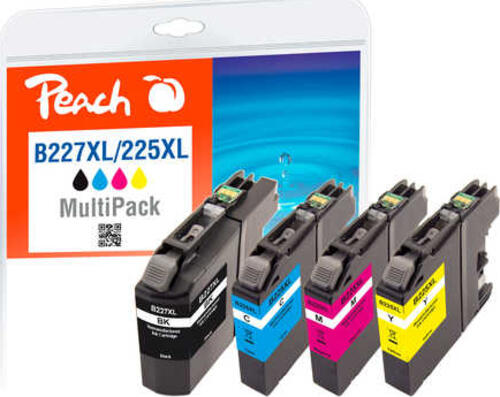 Peach PI500-140 Druckerpatrone 4 Stück(e) Kompatibel Ultra hohe Rendite Schwarz, Cyan, Magenta, Gelb