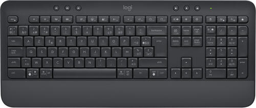 Logitech Signature K650 Tastatur Bluetooth AZERTY Holländisch Graphit