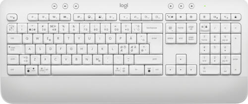 Logitech Signature K650 Tastatur Bluetooth QWERTY Dänisch, Finnisch, Norwegisch, Schwedisch Weiß