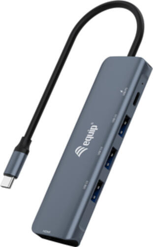 Equip USB-C 5-in-1 Multifunktionsadapter, HDMI, USB 3.2 Gen1, 100W USB PD