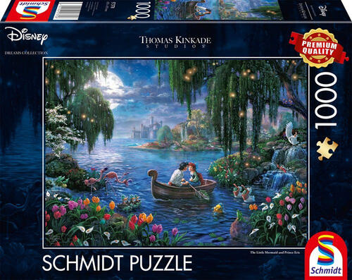Schmidt Spiele Thomas Kinkade Studios: Disney Dreams Collections - The Little Mermaid and Prince Eric Puzzlespiel 1000 Stück(e) Cartoons
