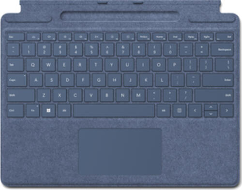 Microsoft Surface 8XA-00101 Tastatur für Mobilgeräte Blau Microsoft Cover port QWERTZ Deutsch
