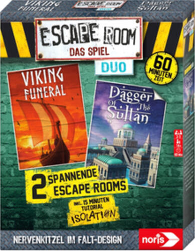 Noris Escape Room Das Spiel Duo - Sultan & Vikings 60 min Brettspiel Reisen/Abenteuer