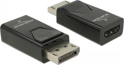 DeLOCK 66234 Kabeladapter DisplayPort HDMI Typ A (Standard) Schwarz