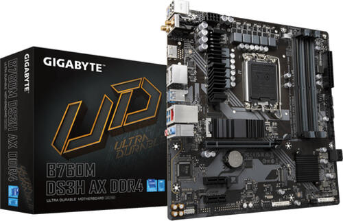 Gigabyte B760M DS3H AX DDR4 Motherboard Intel B760 Express LGA 1700 micro ATX