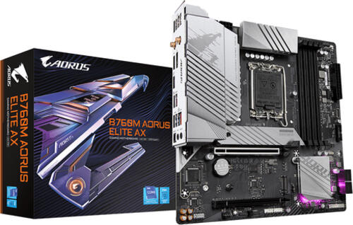 Gigabyte B760M AORUS ELITE AX Motherboard Intel B760 Express LGA 1700 micro ATX