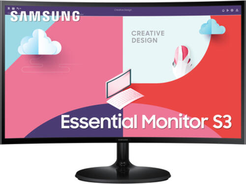 Samsung Essential Monitor S3 S36C LED display 61 cm (24) 1920 x 1080 Pixel Full HD Schwarz