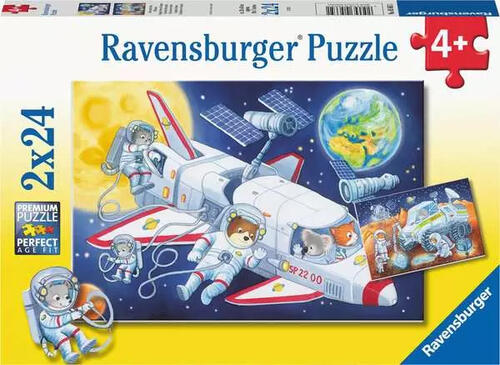 Ravensburger Kinderpuzzle ab 4 Jahren - Reise durch den Weltraum - 24 Teile