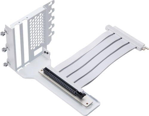 PHANTEKS Vertikales GPU-Bracket II + PCI-E 4.0 x16 Riser Flachband-Kabel, 22 cm - weiß