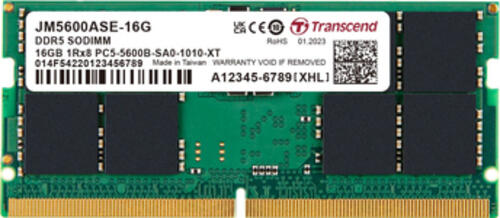 Transcend JetRam JM5600ASE-16G Speichermodul 16 GB 1 x 16 GB DDR5 5600 MHz