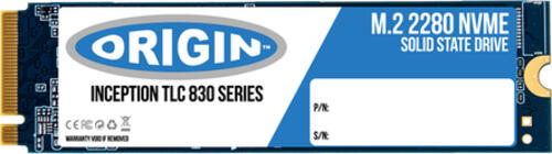 Origin Storage NB-2TBM.2/NVME4 Internes Solid State Drive M.2 2 TB PCI Express 4.0 3D TLC NVMe