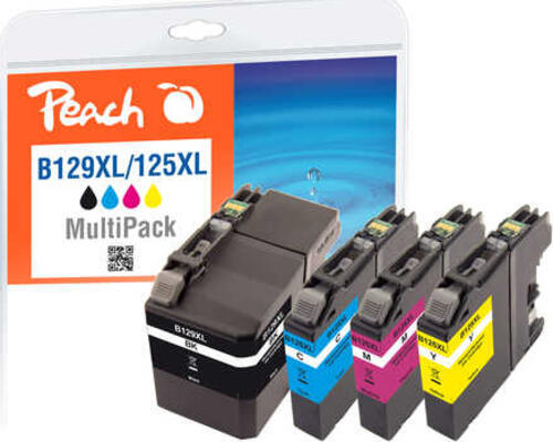 Peach PI500-167 Druckerpatrone 4 Stück(e) Kompatibel Extrahohe (Super-) Ausbeute Schwarz, Cyan, Magenta, Gelb