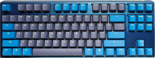 Ducky One 3 TKL DayBreak Tastatur USB QWERTY US Englisch Blau, Gelb