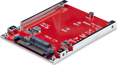 StarTech.com M.2 auf U.3 Adapter für M.2 NVMe SSDs, PCIe M.2 Laufwerk zu 2,5 Zoll U.3 (SFF-TA-1001) Host-Adapter/Konverter, M.2 SSD NVMe Gehäuse mit U3 Anschluss, TAA-konform - 2,5 Zoll Formfaktor