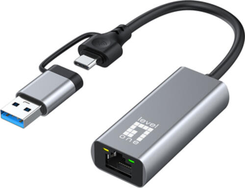 LevelOne USB-0423 2,5G USB-C/A Netzwerkadapter
