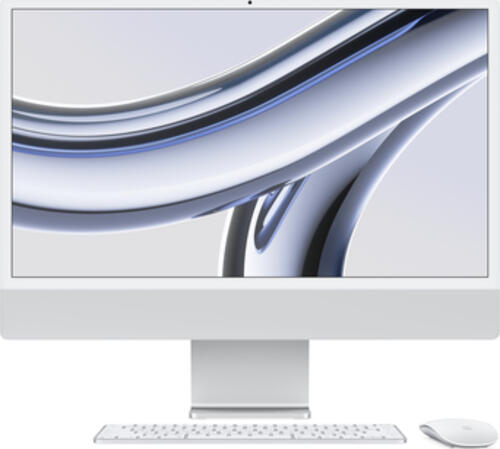 Apple iMac Apple M M3 59,7 cm (23.5) 4480 x 2520 Pixel All-in-One-PC 8 GB 256 GB SSD macOS Sonoma Wi-Fi 6E (802.11ax) Silber